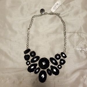 Gorgeous Black Statement Necklace NWT
